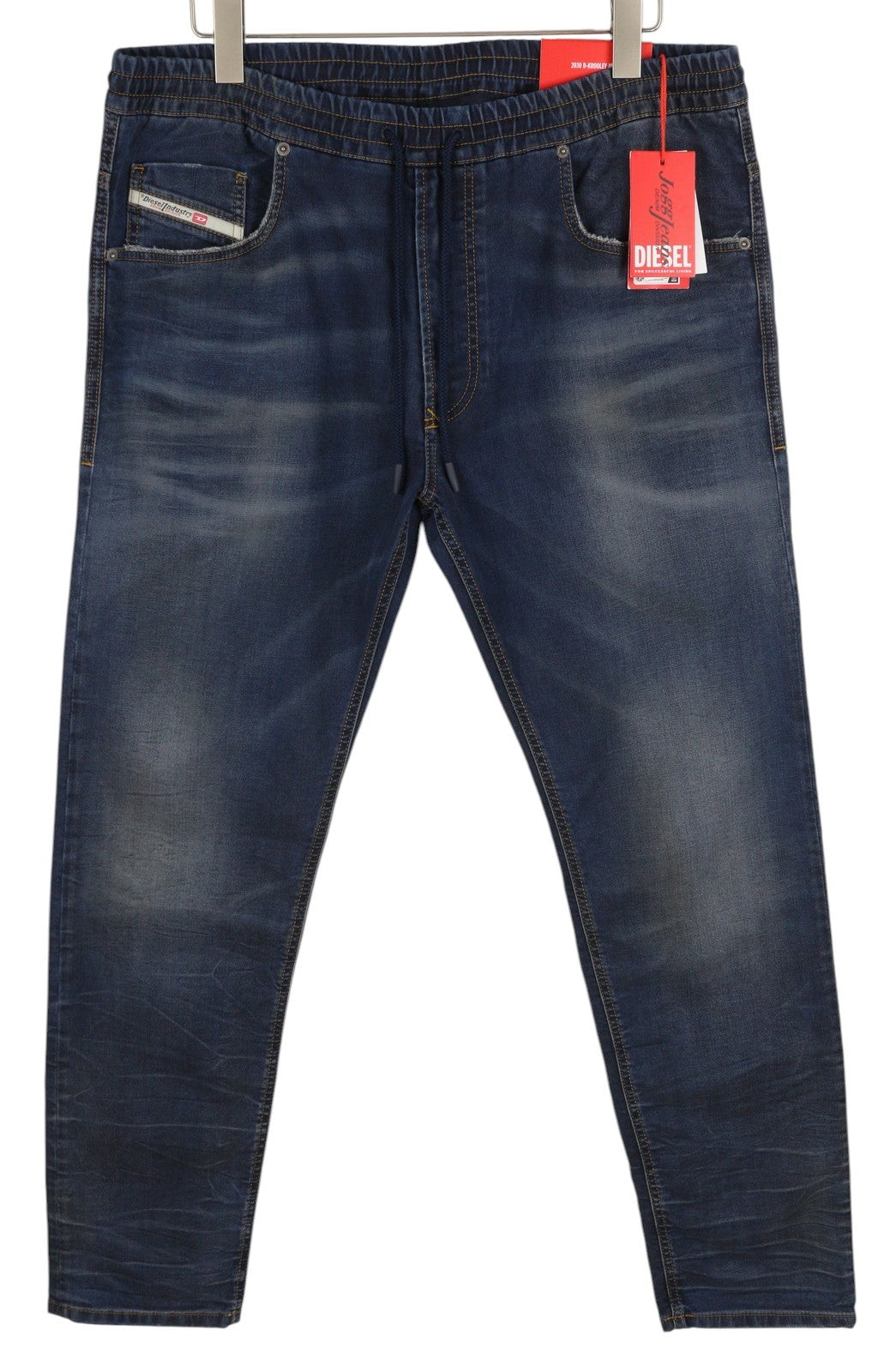 DIESEL 2030 D-Krooley Jogg 068JA Men Jeans W40 Drawstring Waist Blue RRP€325