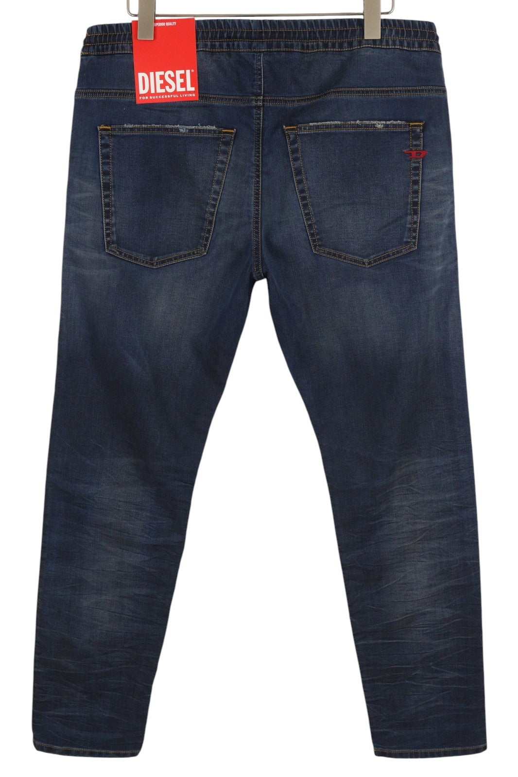 DIESEL 2030 D-Krooley Jogg 068JA Men Jeans W40 Drawstring Waist Blue RRP€325