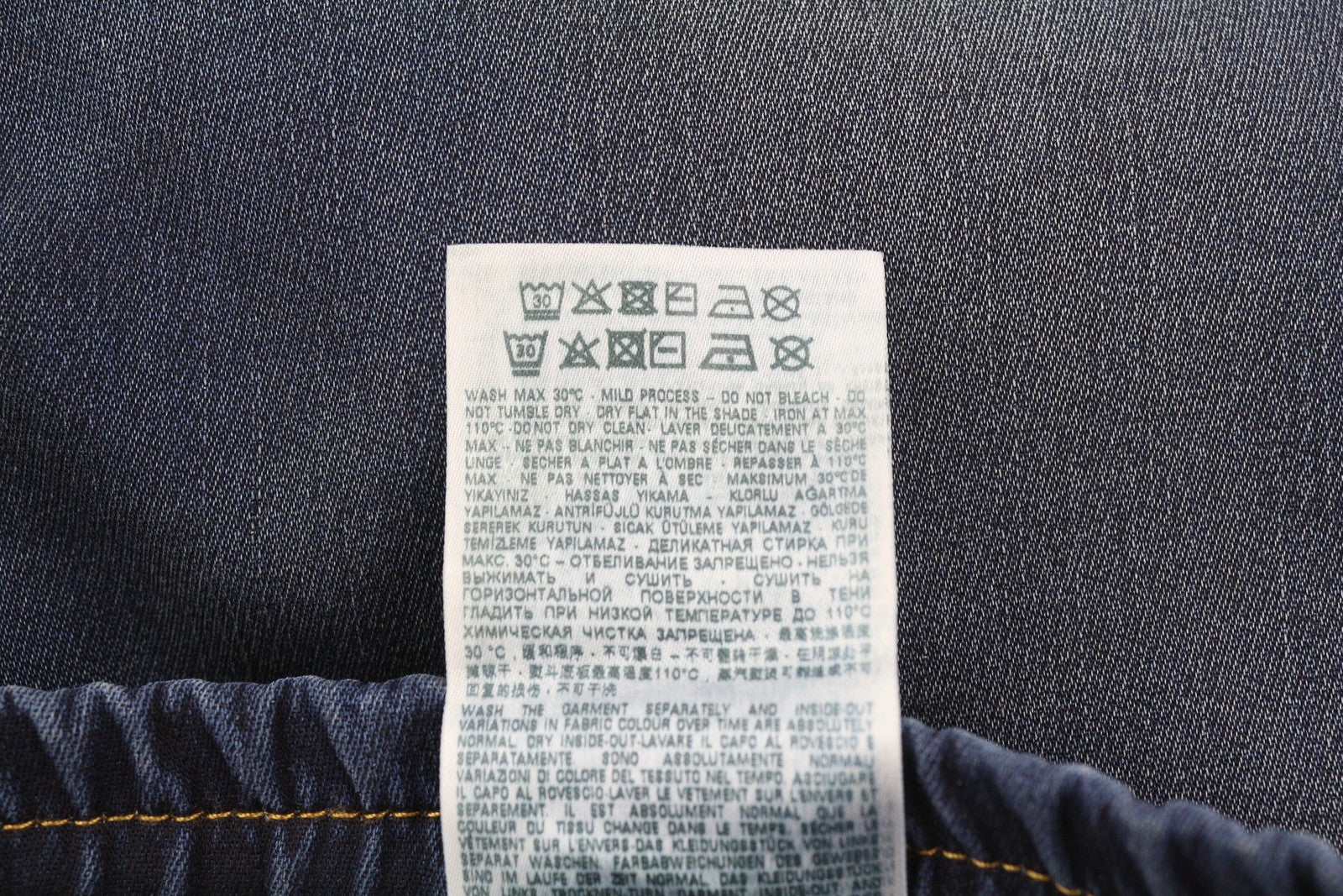 DIESEL 2030 D-Krooley Jogg 068JA Men Jeans W40 Drawstring Waist Blue RRP€325