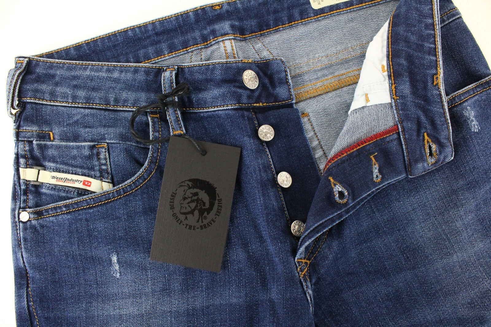 DIESEL D-Bazer 083AZ Men's Jeans W29/L32 Blue Cotton Stretch Tapered Wash