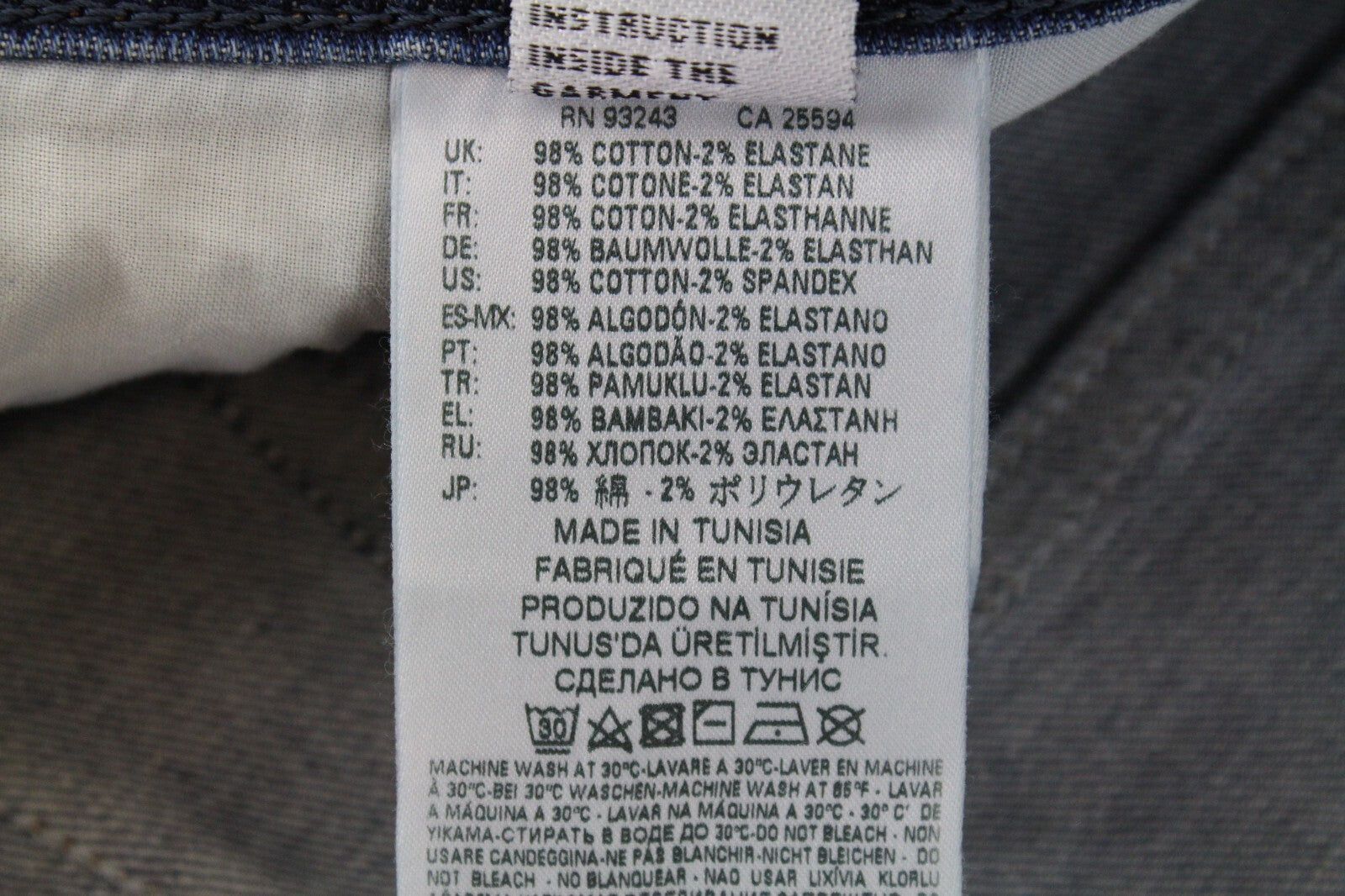 DIESEL Buster R4TW8 Men's Jeans W29/L32 Slim Tapered Blue Stretch Cotton Ripped