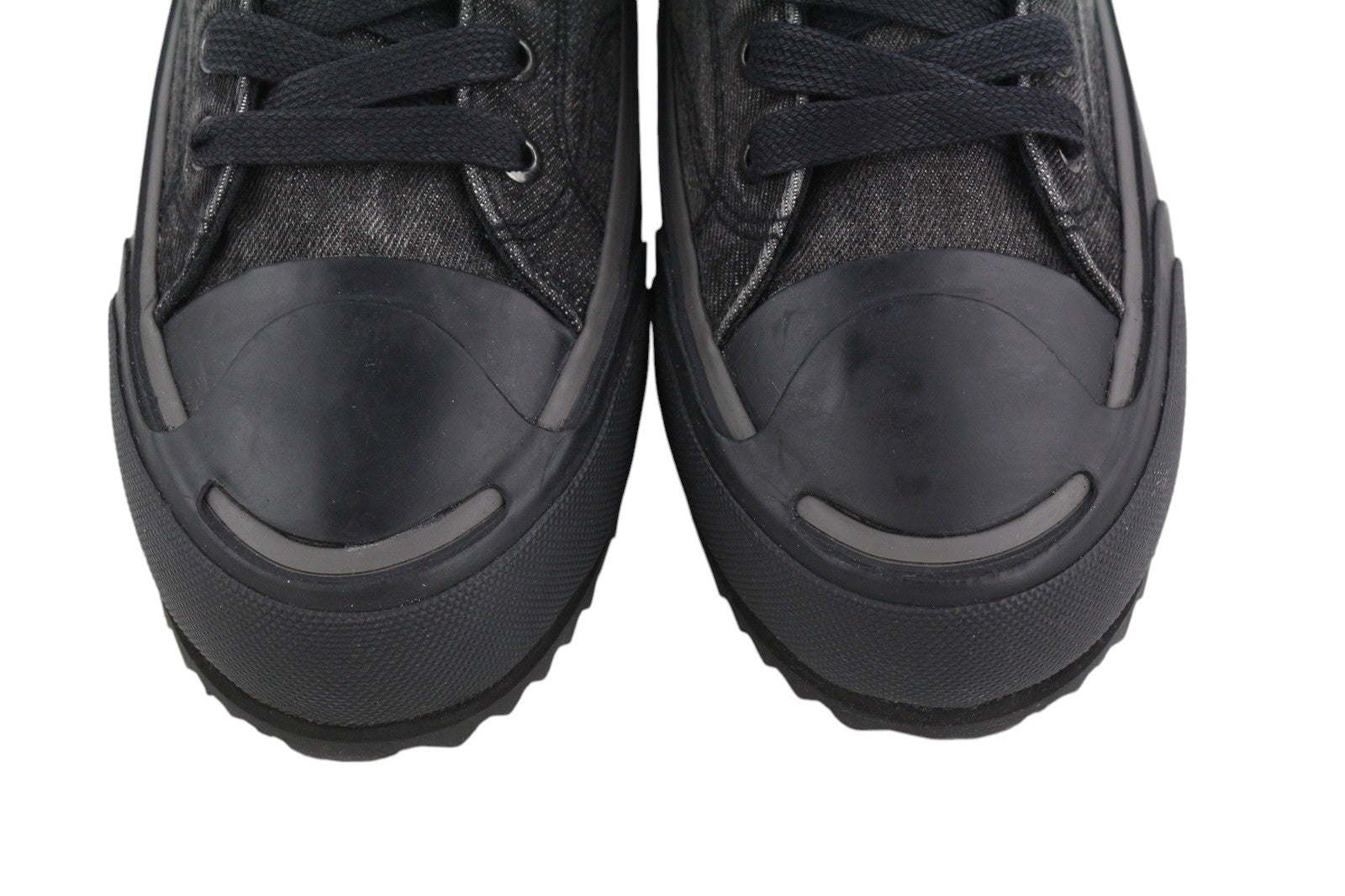 DIESEL S-Principia Mid Mens Sneakers EU41 Black High Lace Almond Toe RRP€160