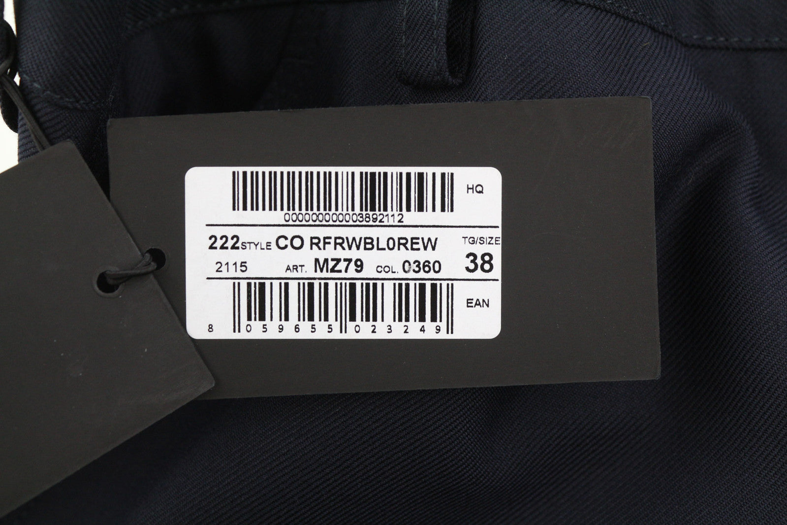 PT TORINO The Worker Men Trousers W38 Fleece Wool Blend Tapered Leg Buttoned