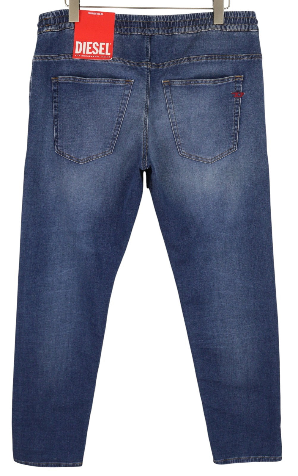 DIESEL 2030 D-Krooley Jogg 068HY Men Jeans W40 Drawstring Waist Blue RRP295
