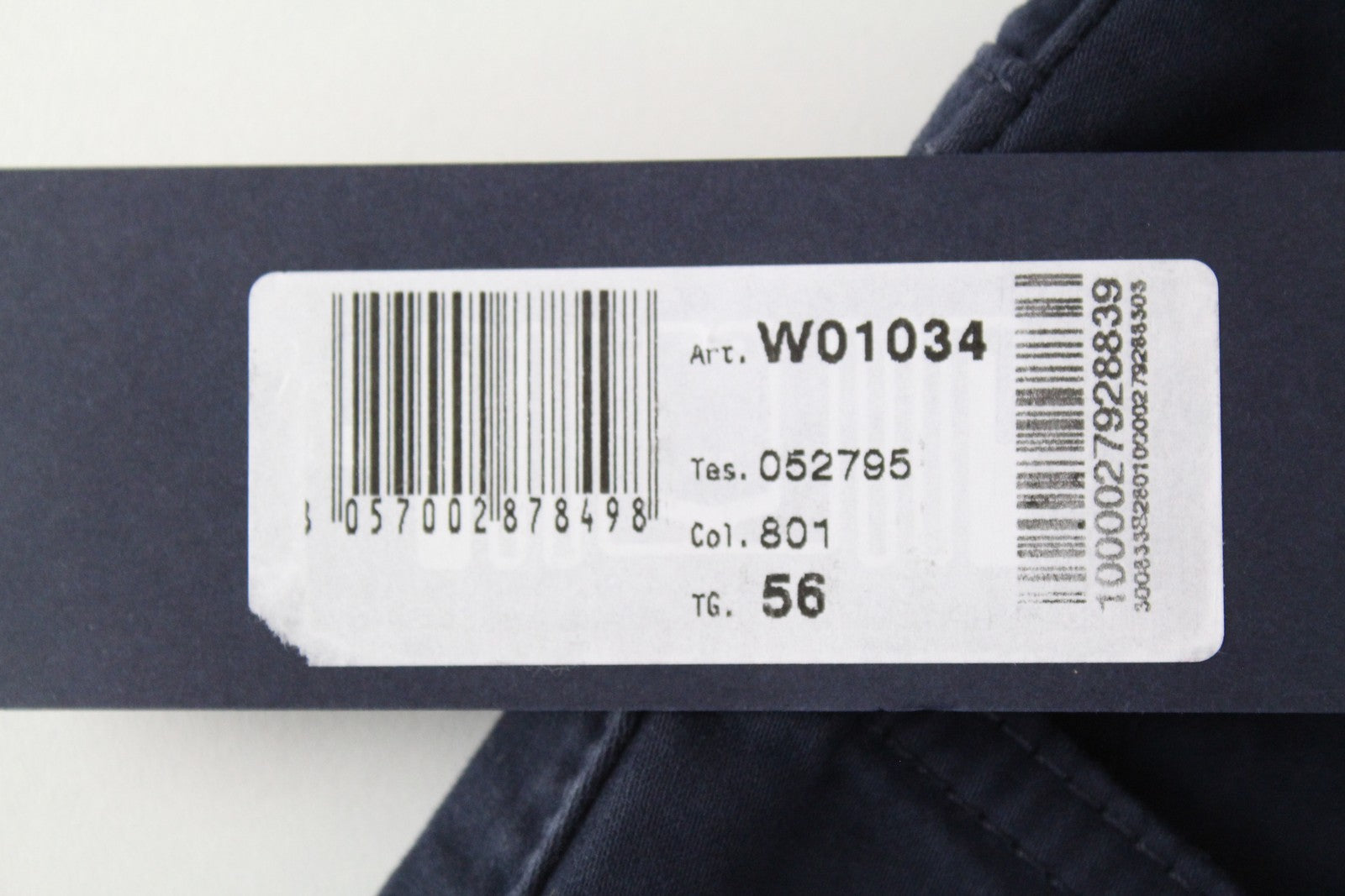 HARMONT & BLAINE Mens Cotton Trousers 56 Dark Blue Stretch 5-Pocket Straight