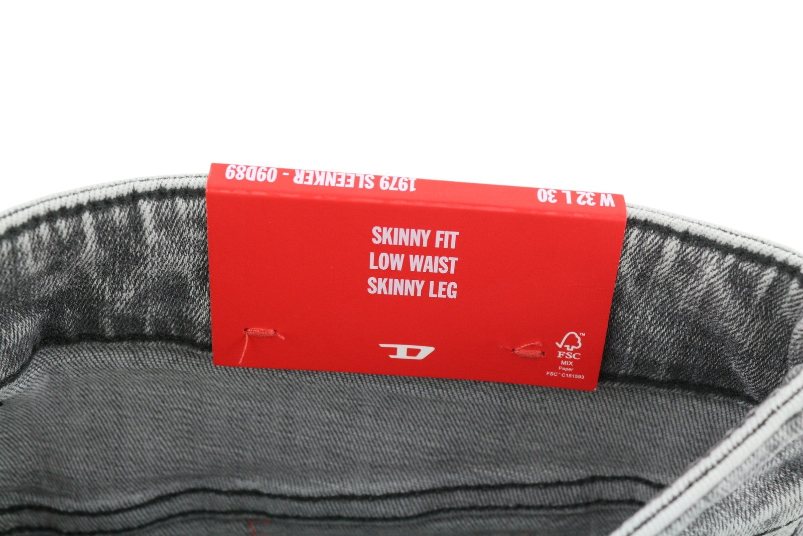 DIESEL 1979 Sleenker 09D89 Mens Jeans W32/L30 Stretchy Skinny Low Waist RRP€195