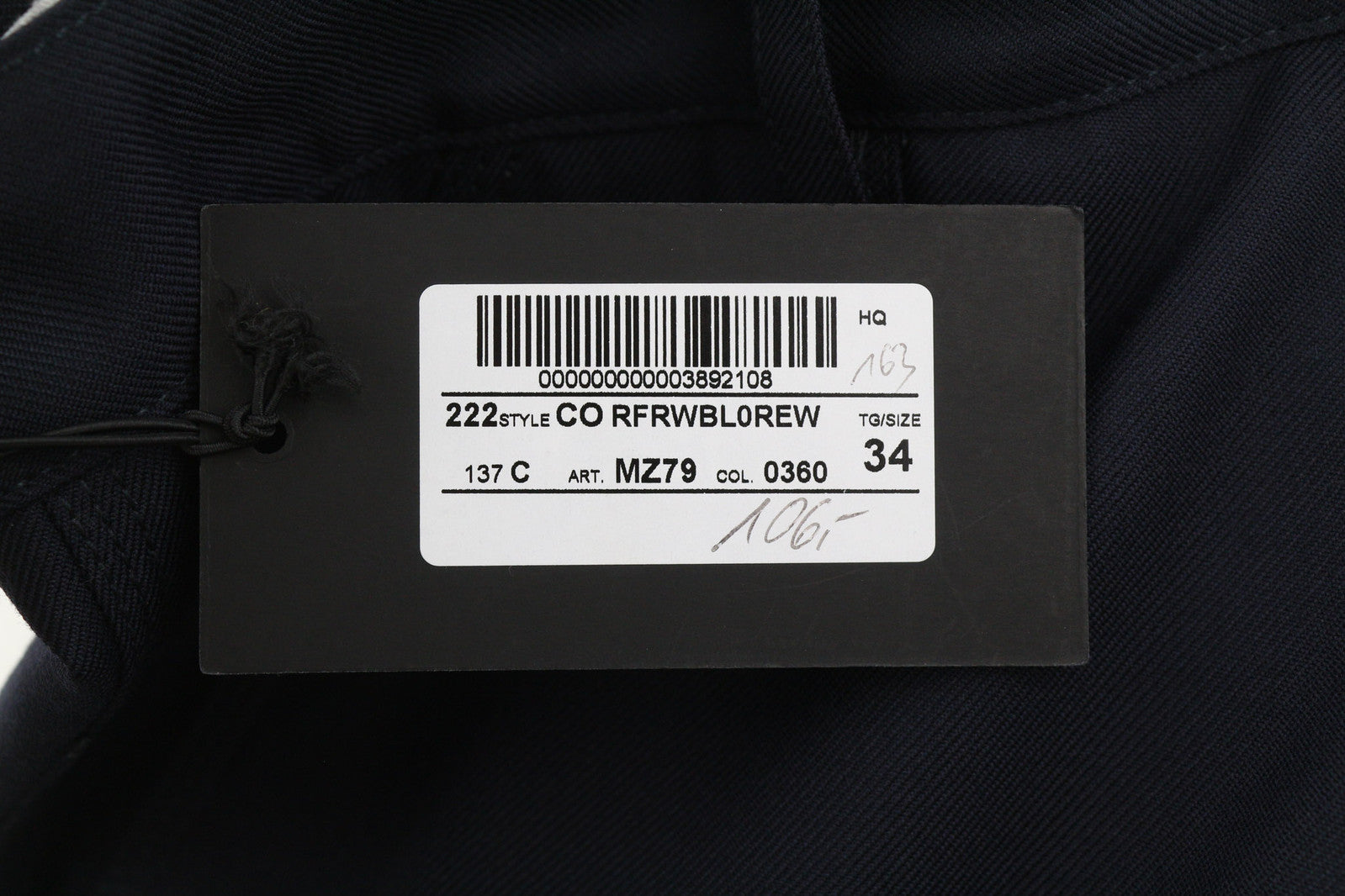 PT TORINO The Worker Men Trousers W34 Fleece Wool Blend Tapered Fit Buttoned