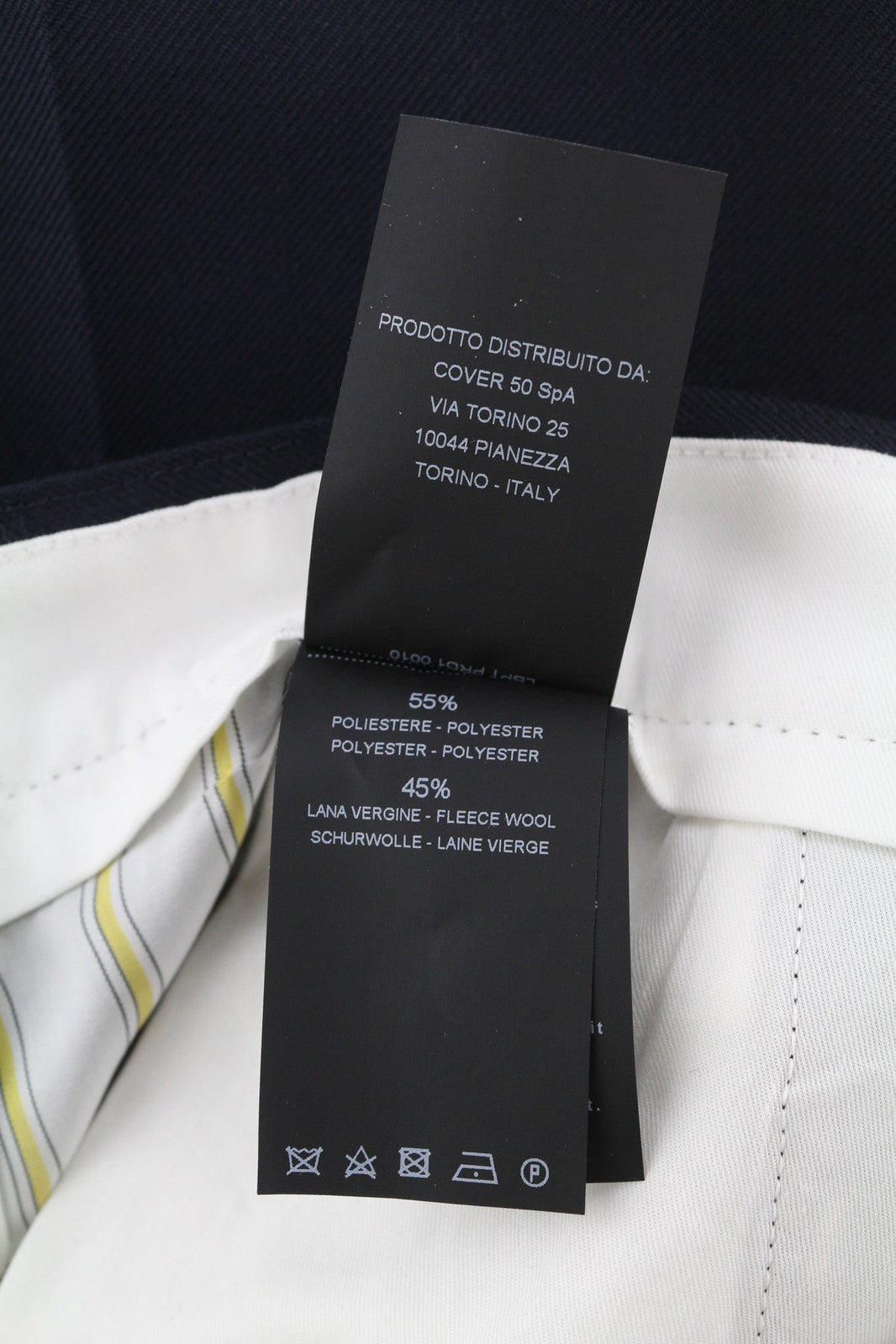 PT TORINO The Worker Men Trousers W34 Fleece Wool Blend Tapered Fit Buttoned