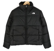 THE NORTH FACE Women Jacket L Black Insulated Lined Quilted High Neck Zipper