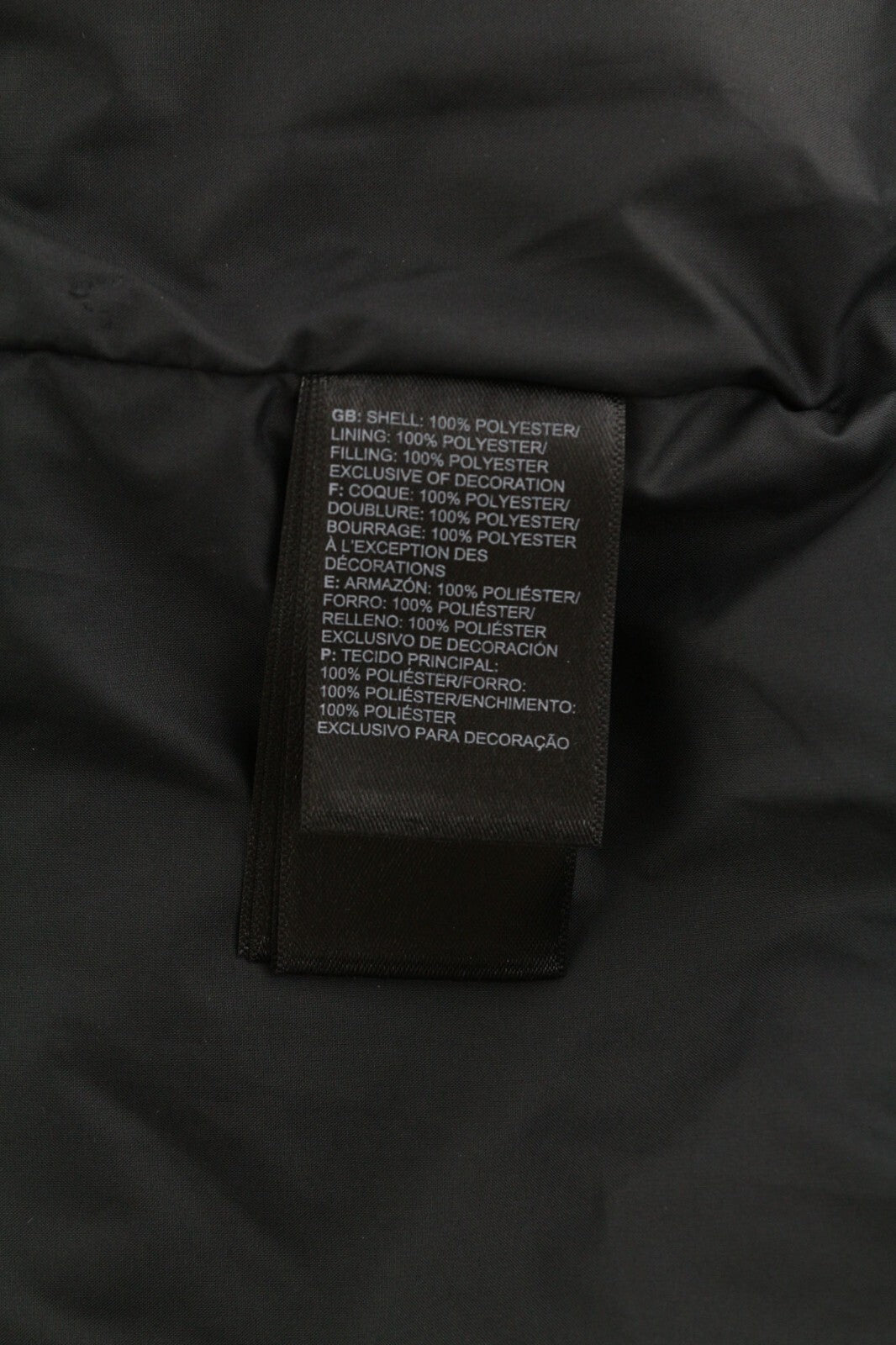 THE NORTH FACE Women Jacket L Black Insulated Lined Quilted High Neck Zipper