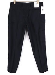 PT TORINO The Worker Men Trousers W34 Fleece Wool Blend Tapered Leg Buttoned