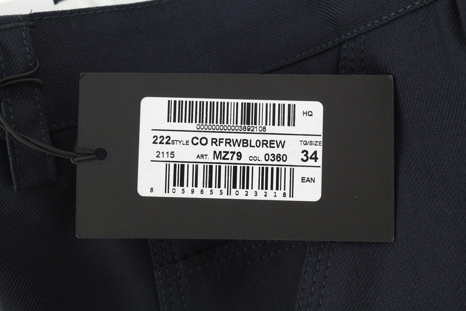 PT TORINO The Worker Men Trousers W34 Fleece Wool Blend Tapered Leg Buttoned