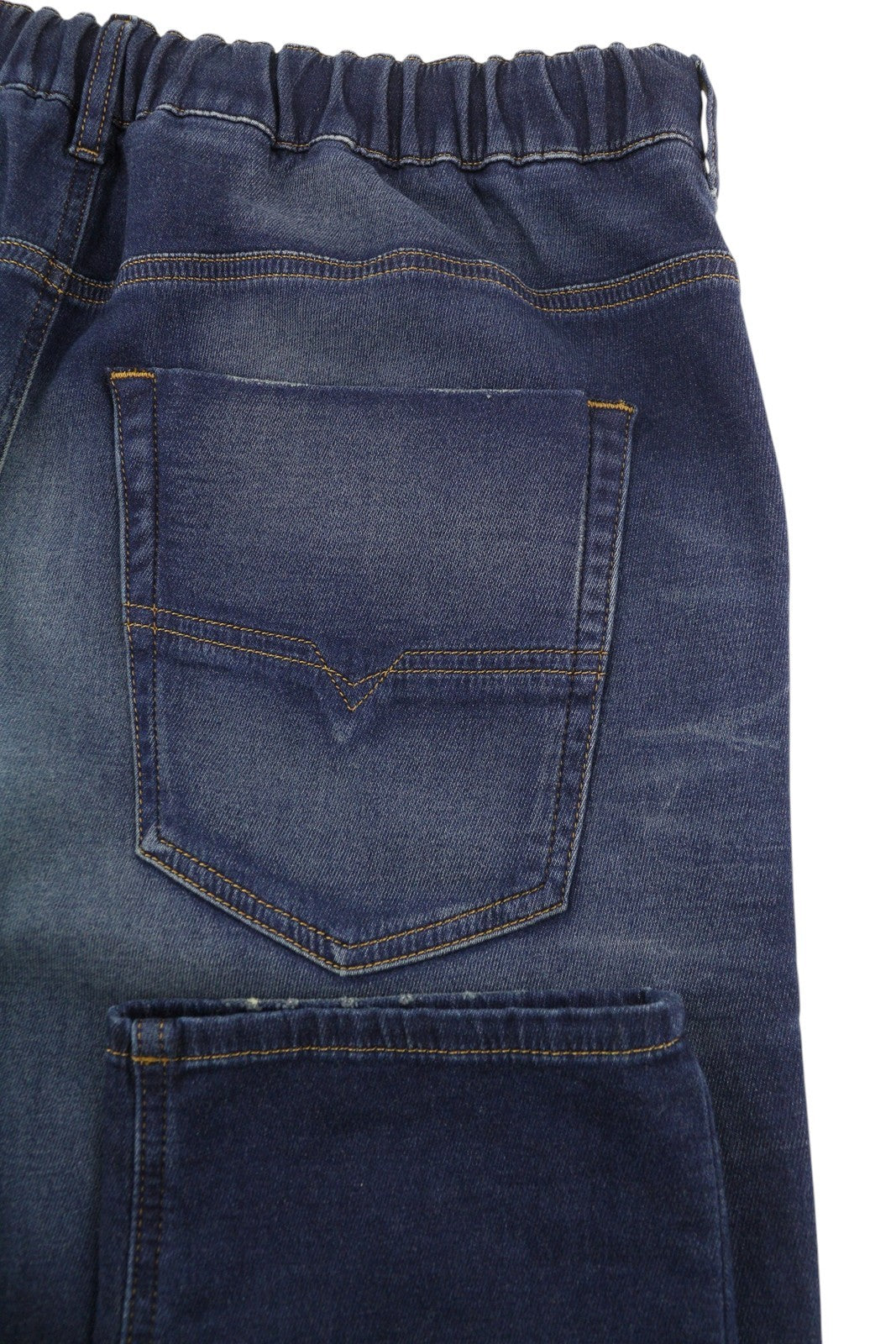 DIESEL Krooley-E-Ne 068HZ Men Jeans W38 Jogg Drawstring Waist Washed Blue RRP295