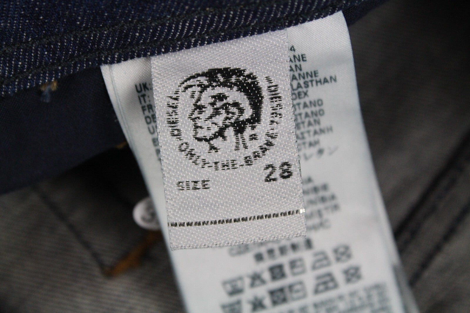 DIESEL Tepphar R7NA8 Men's Jeans W28/L32 Slim Carrot Fit Stretch Blue Cotton*