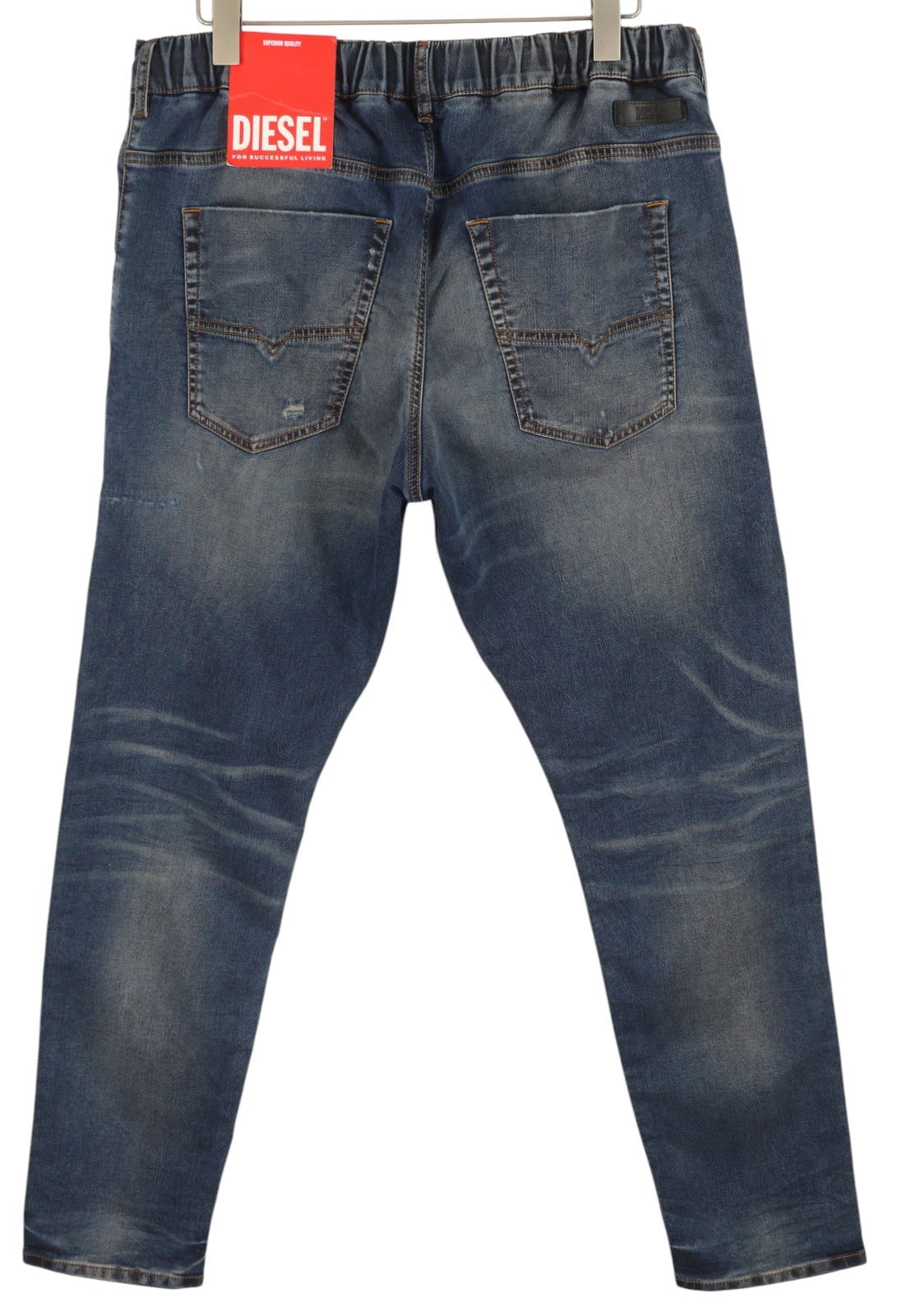 DIESEL Krooley-E-Ne E9H98 Mens Jeans W34/L32 Jogg Distress Washed Blue RRP€295