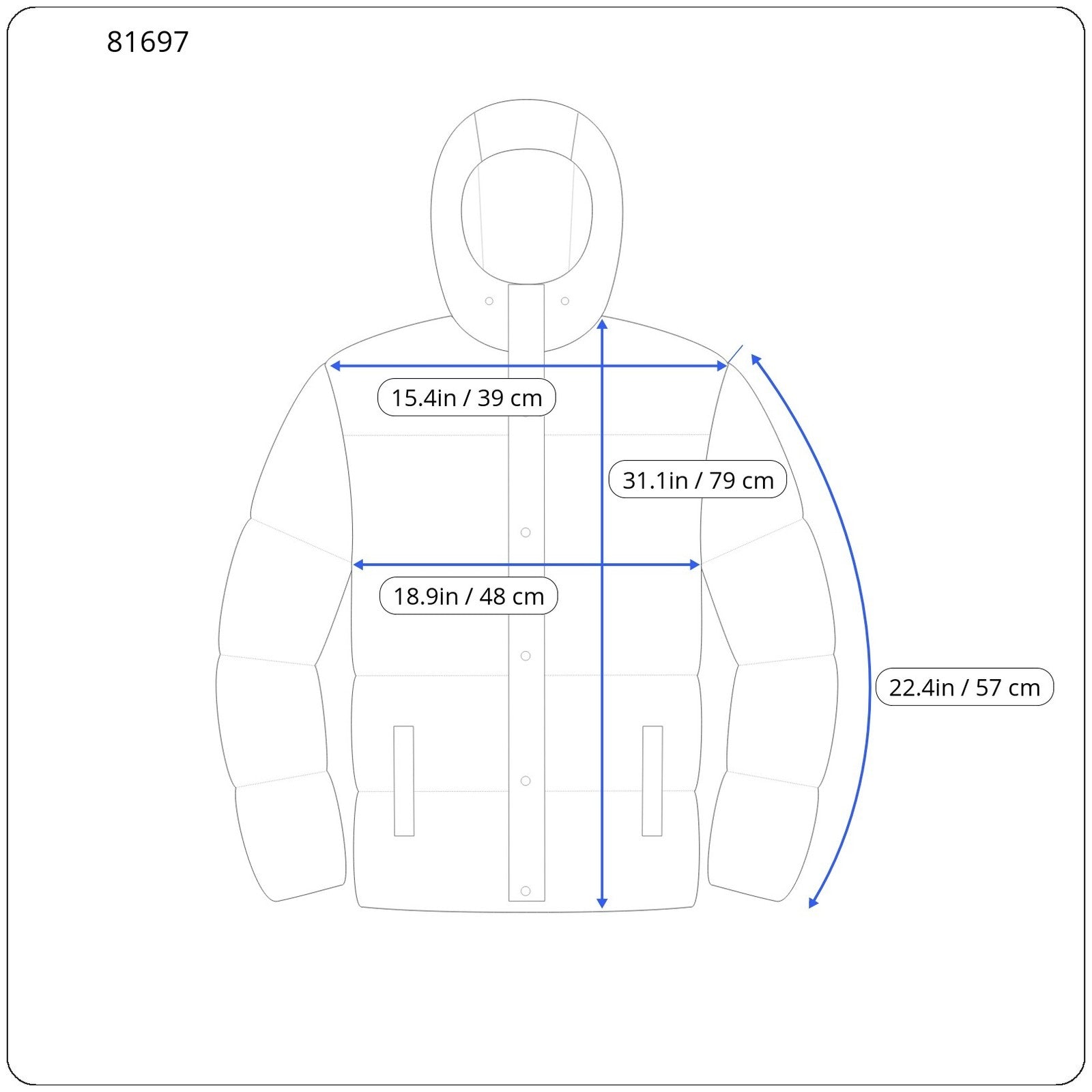 COLMAR 2208 Women Jacket XXS Down Insulated Hooded Zipper Quilted Mid-Length