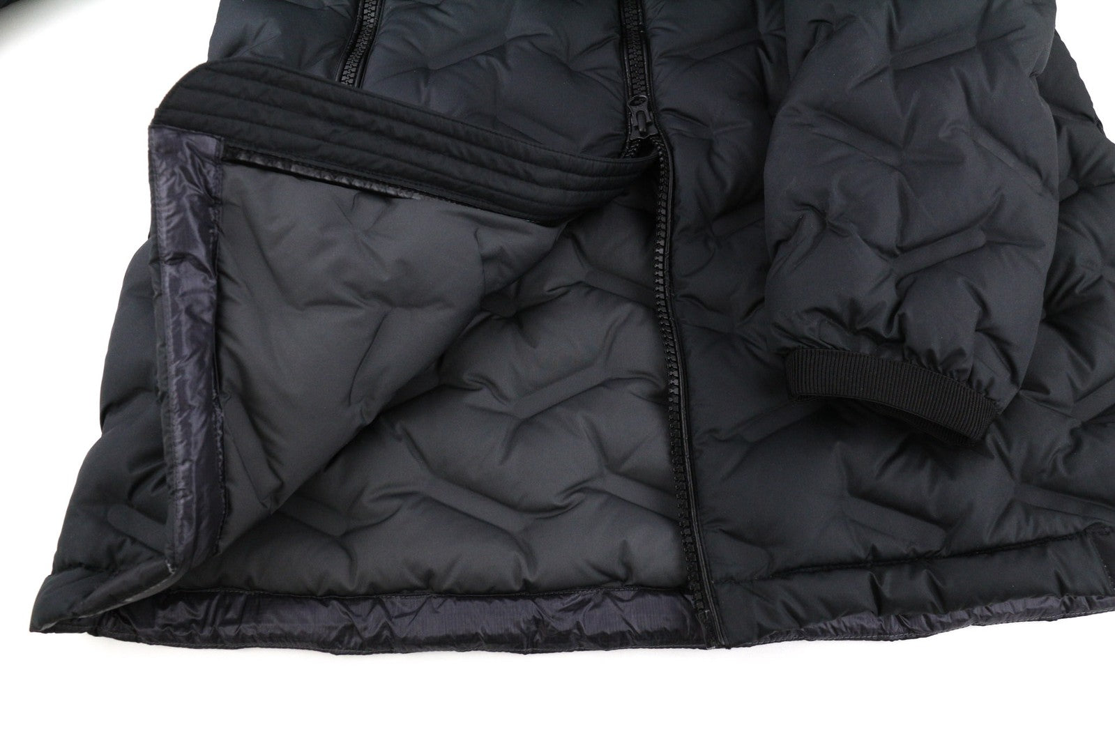 COLMAR 2208 Women Jacket XXS Down Insulated Hooded Zipper Quilted Mid-Length