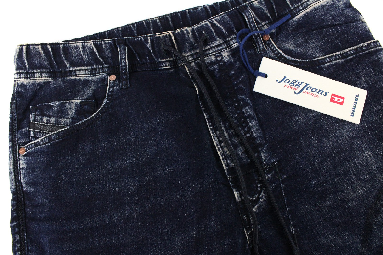 DIESEL Narrot-NE 084XM Men's Jeans W34 Slim Fit Blue Jogg Sweat Cotton Stretch*