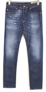 DIESEL Buster R7NA8 Men's Jeans W28/L32 Slim Tapered Fit Blue Washed Cotton*