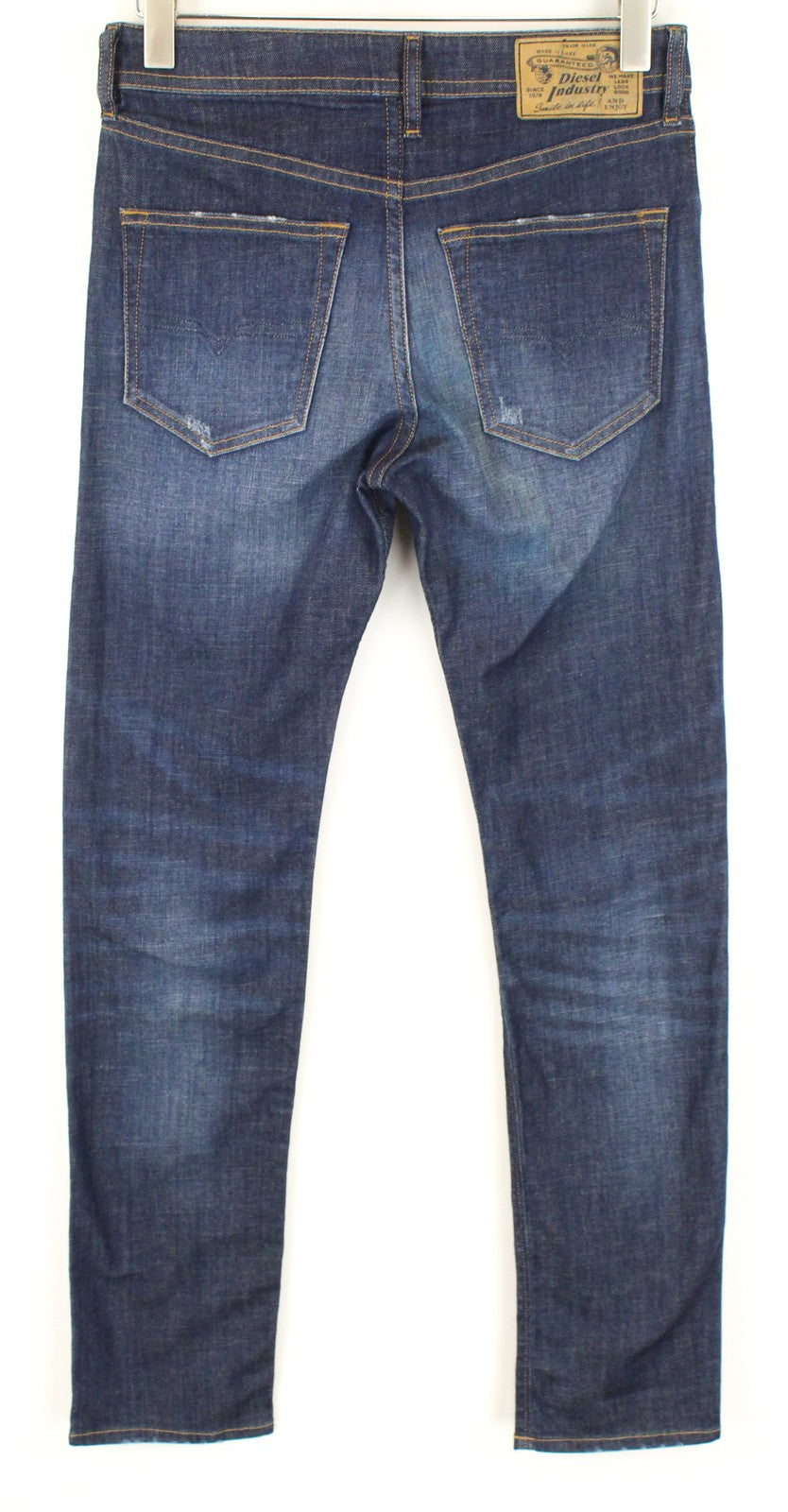 DIESEL Buster R7NA8 Men's Jeans W28/L32 Slim Tapered Fit Blue Washed Cotton*