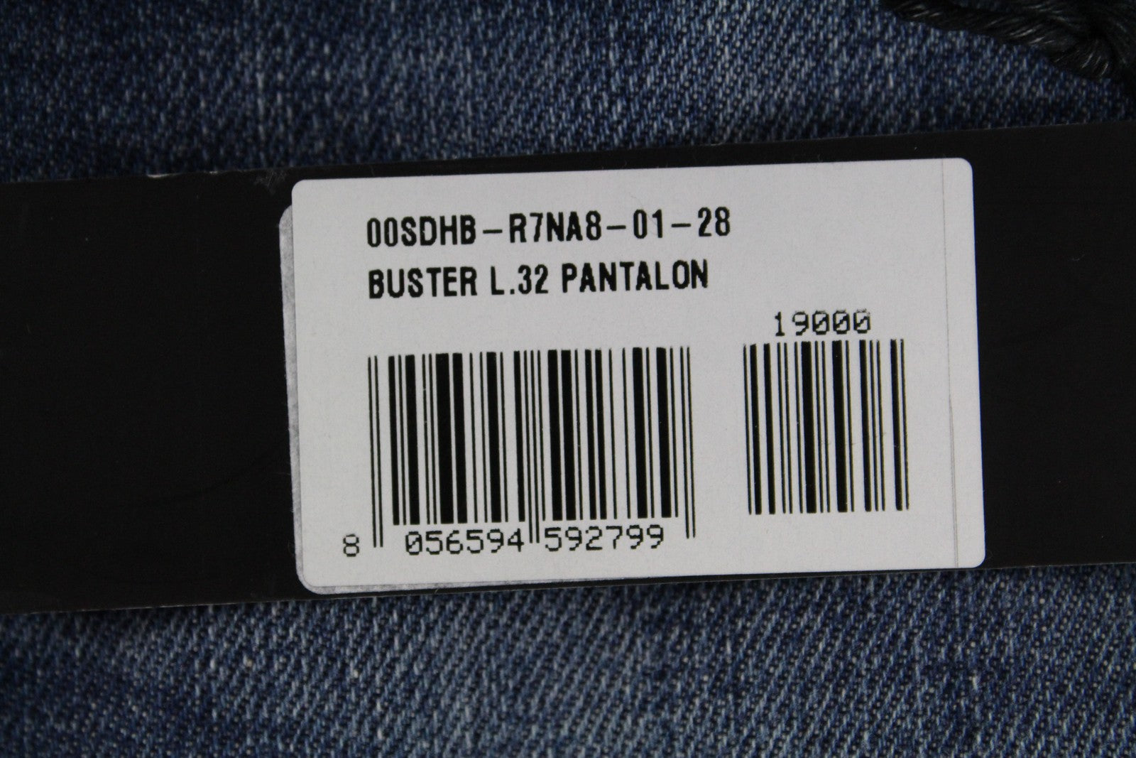 DIESEL Buster R7NA8 Men's Jeans W28/L32 Slim Tapered Fit Blue Washed Cotton*