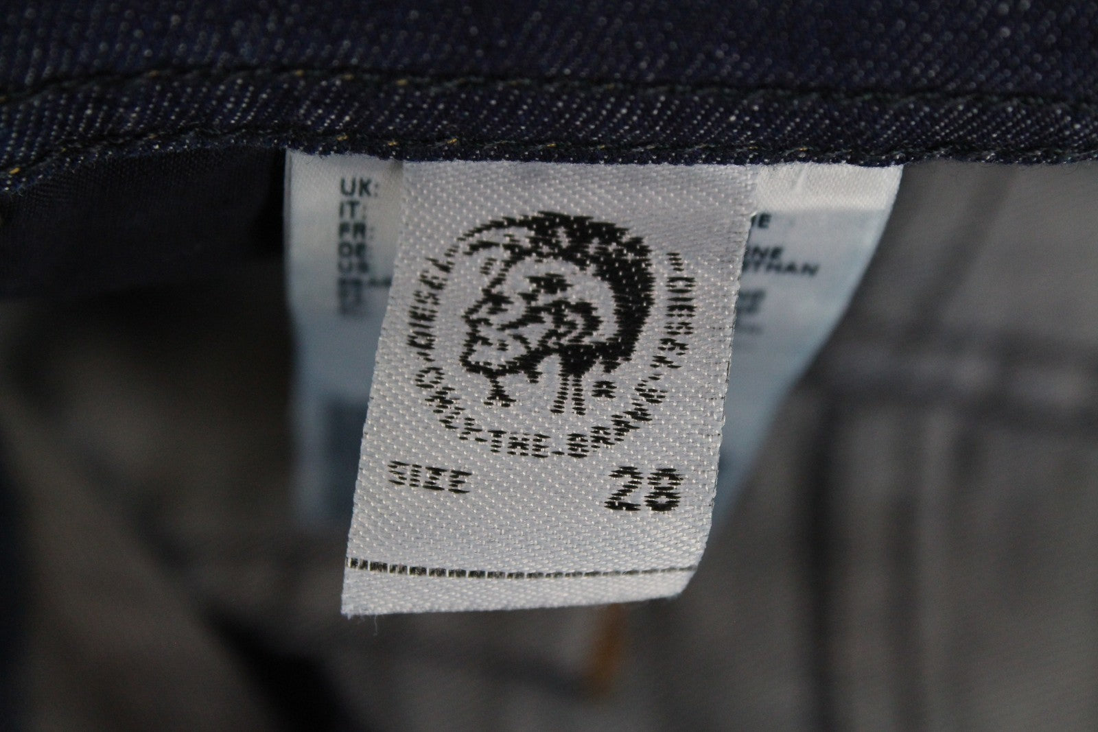 DIESEL Buster R7NA8 Men's Jeans W28/L32 Slim Tapered Fit Blue Washed Cotton*