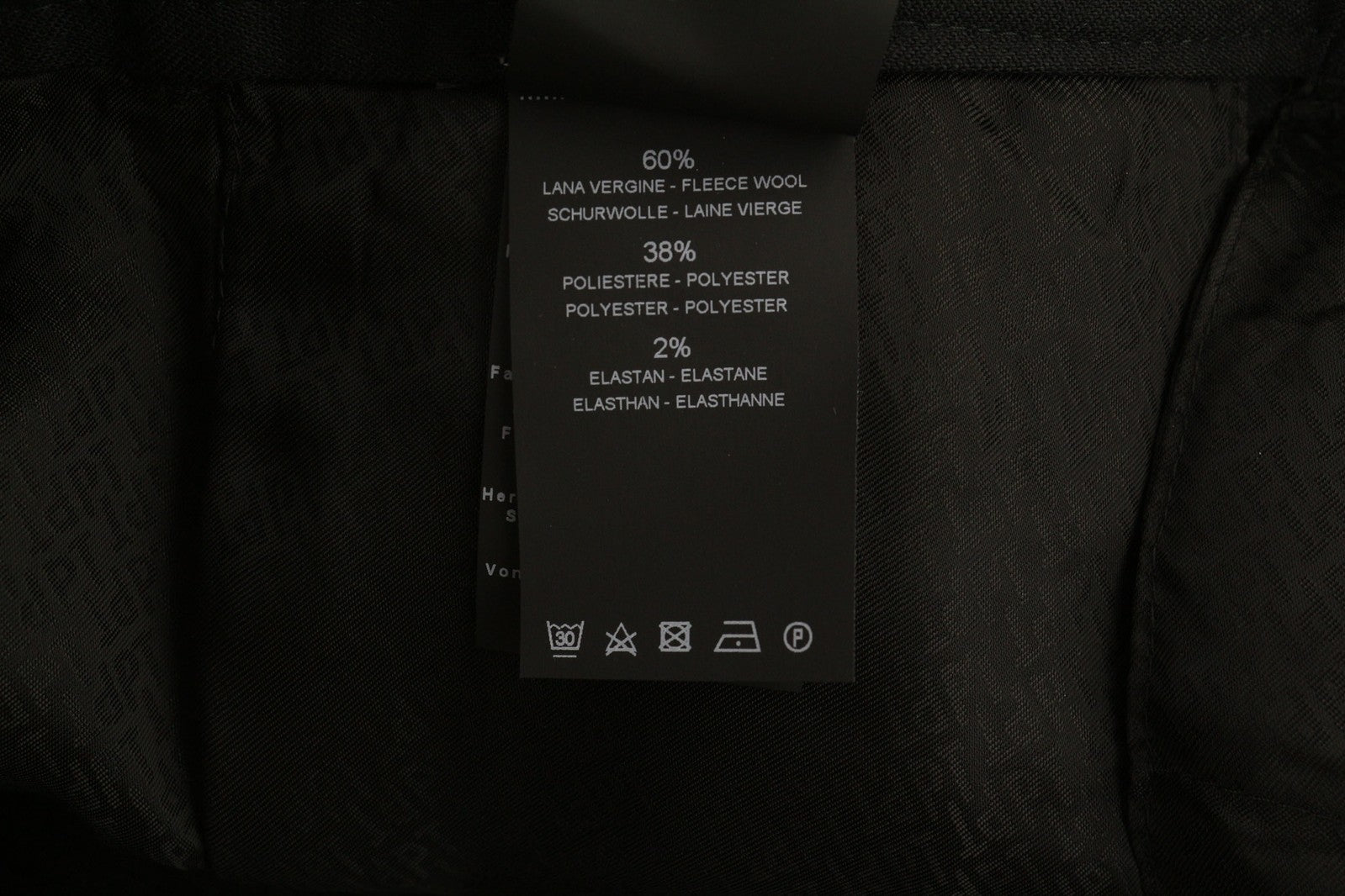 PT TORINO Lamda Men Trousers 46 W31 Black Fleece Wool Blend Cargo Zipped Pockets