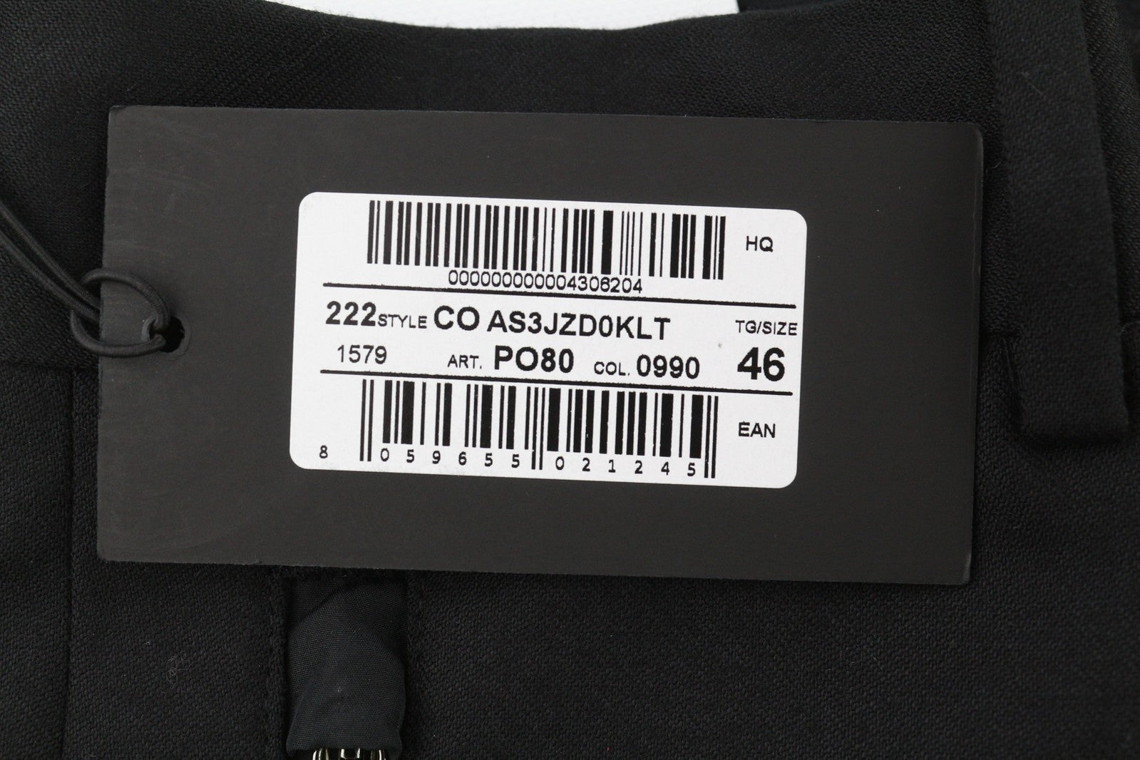 PT TORINO Lamda Men Trousers 46 W31 Black Fleece Wool Blend Cargo Zipped Pockets