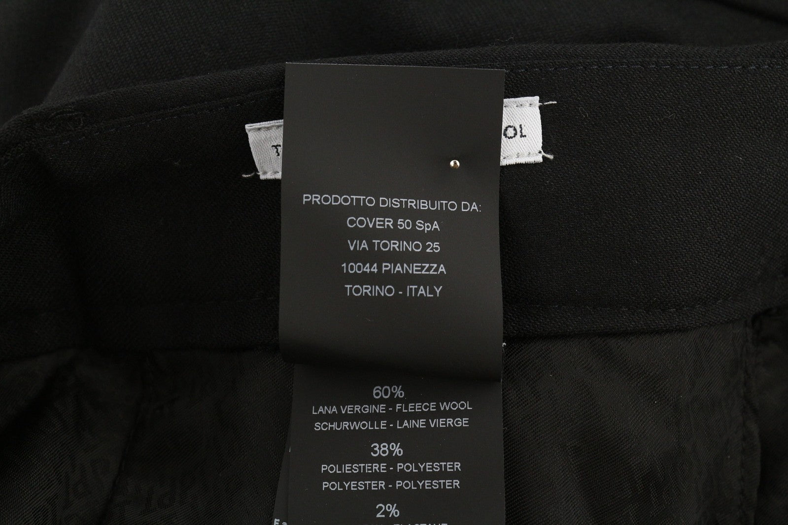 PT TORINO Lamda Men Trousers 46 W31 Black Fleece Wool Blend Cargo Zipped Pockets