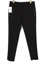 PT TORINO Lamda Men Trousers 46 W29 Black Chino Unfinished Hem Slim Fit Zipper