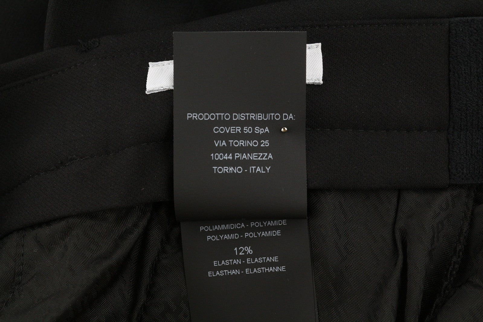 PT TORINO Lamda Men Trousers 46 W29 Black Chino Unfinished Hem Slim Fit Zipper