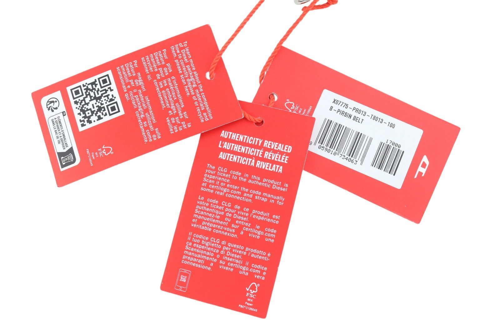 DIESEL B-Pirsin Men Belt 100 CM Black Leather Silver Tone Buckle Leather Casual