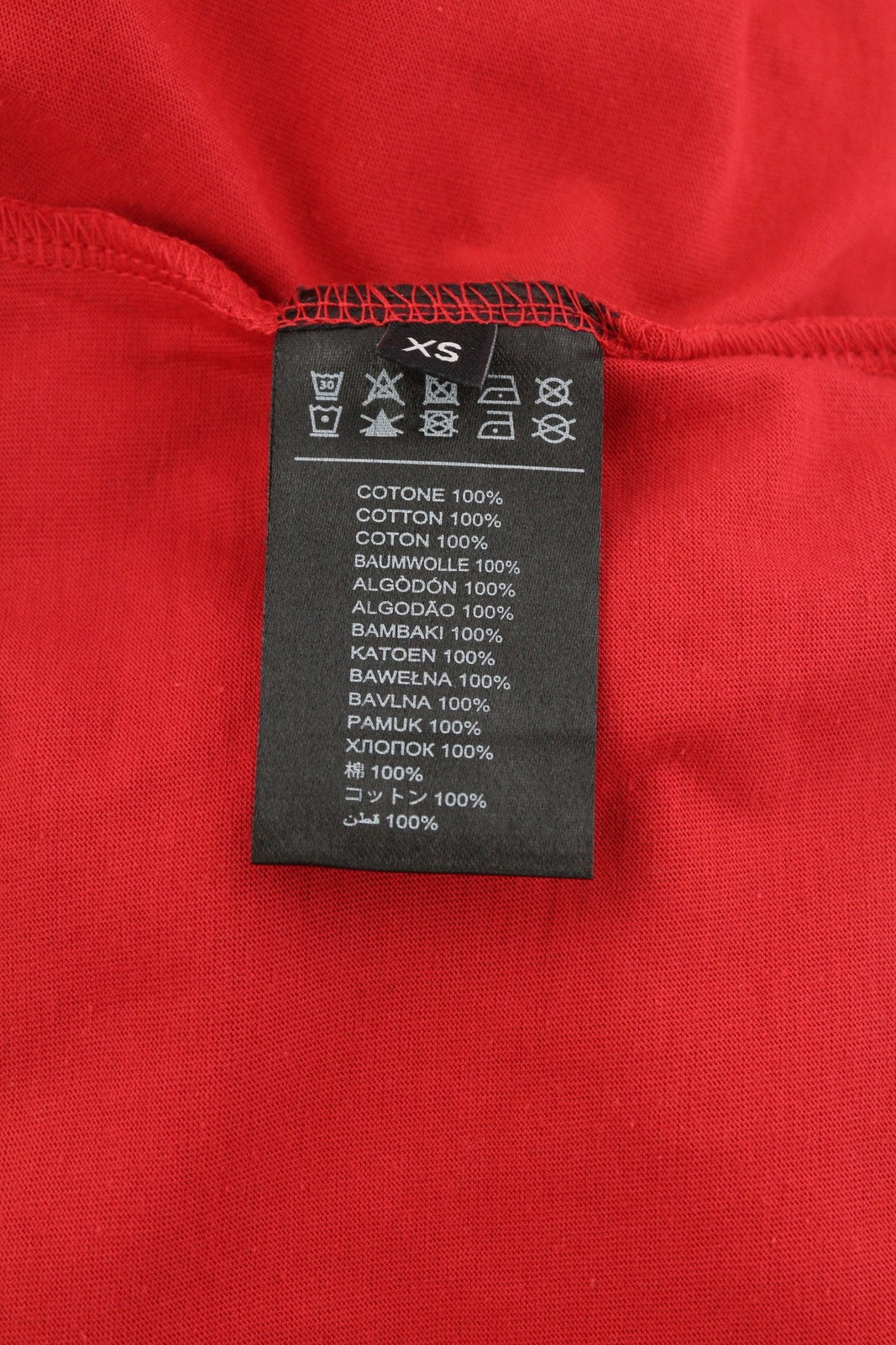 JOHN RICHMOND Over Ysalin Men T-Shirt XS Red Short Sleeve Oversize Loose RRP€190