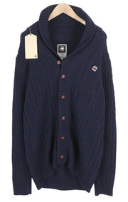 G-STAR RCT New Borre Shawl Cardigan Knit L/S Men Jumper 3XL Wool Blend Buttoned