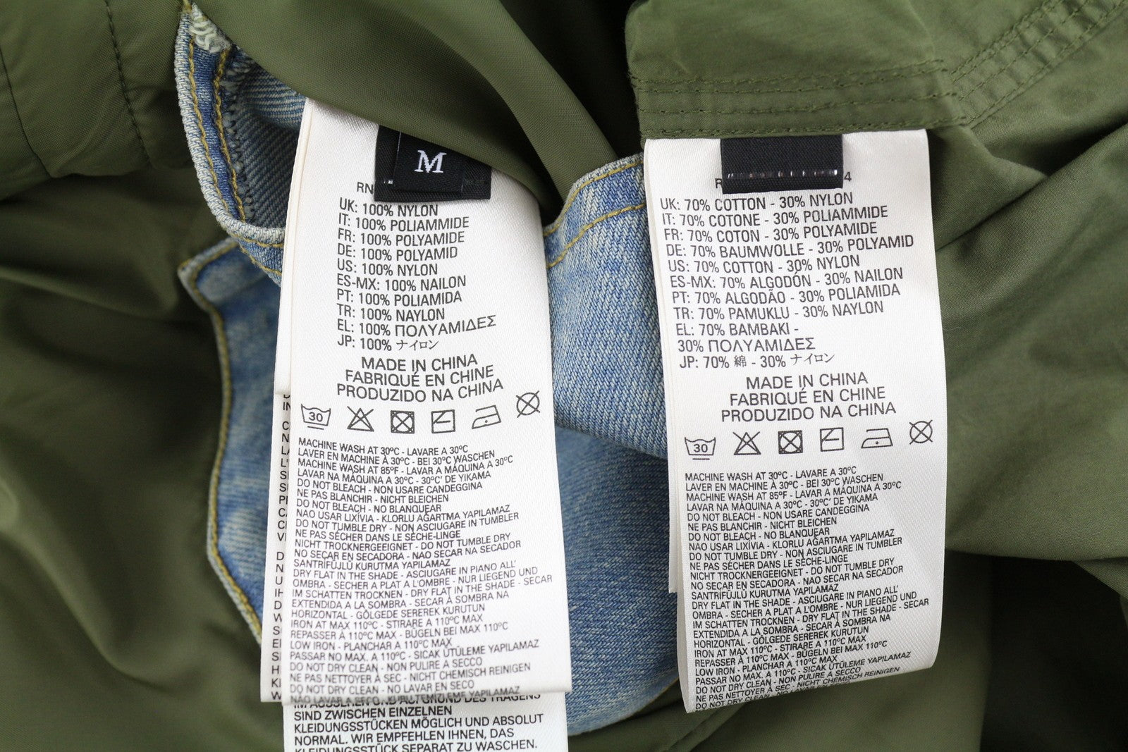 DIESEL W-Terry Women Jacket M Khaki Green Parka Zip Hooded Sherpa Lined RRP€395