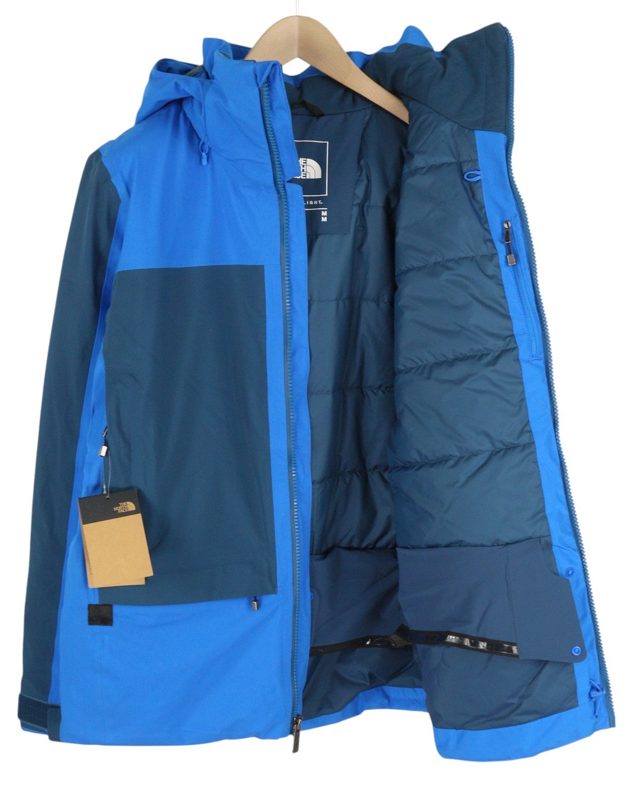 THE NORTH FACE Apex Futurelight Men Jacket M Blue Skiing Snow Hooded Insulated