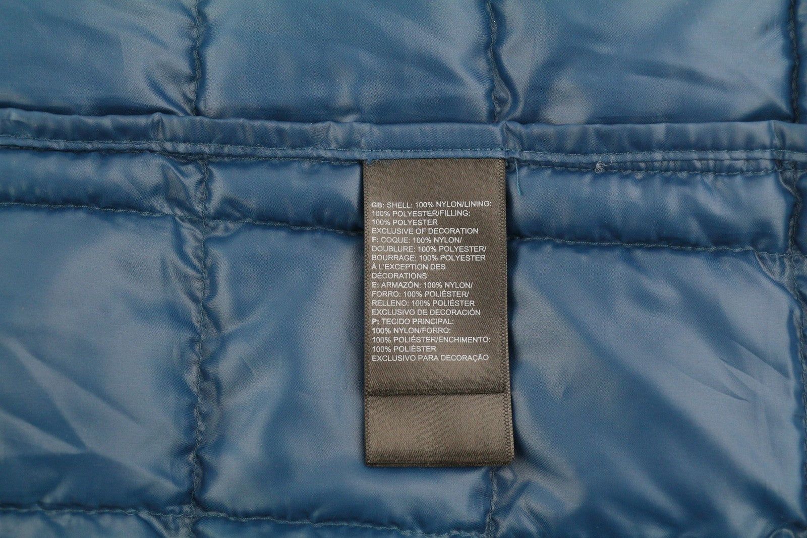 THE NORTH FACE Men Jacket L Dark Blue Insulated Quilted Thermoball Eco Puffer