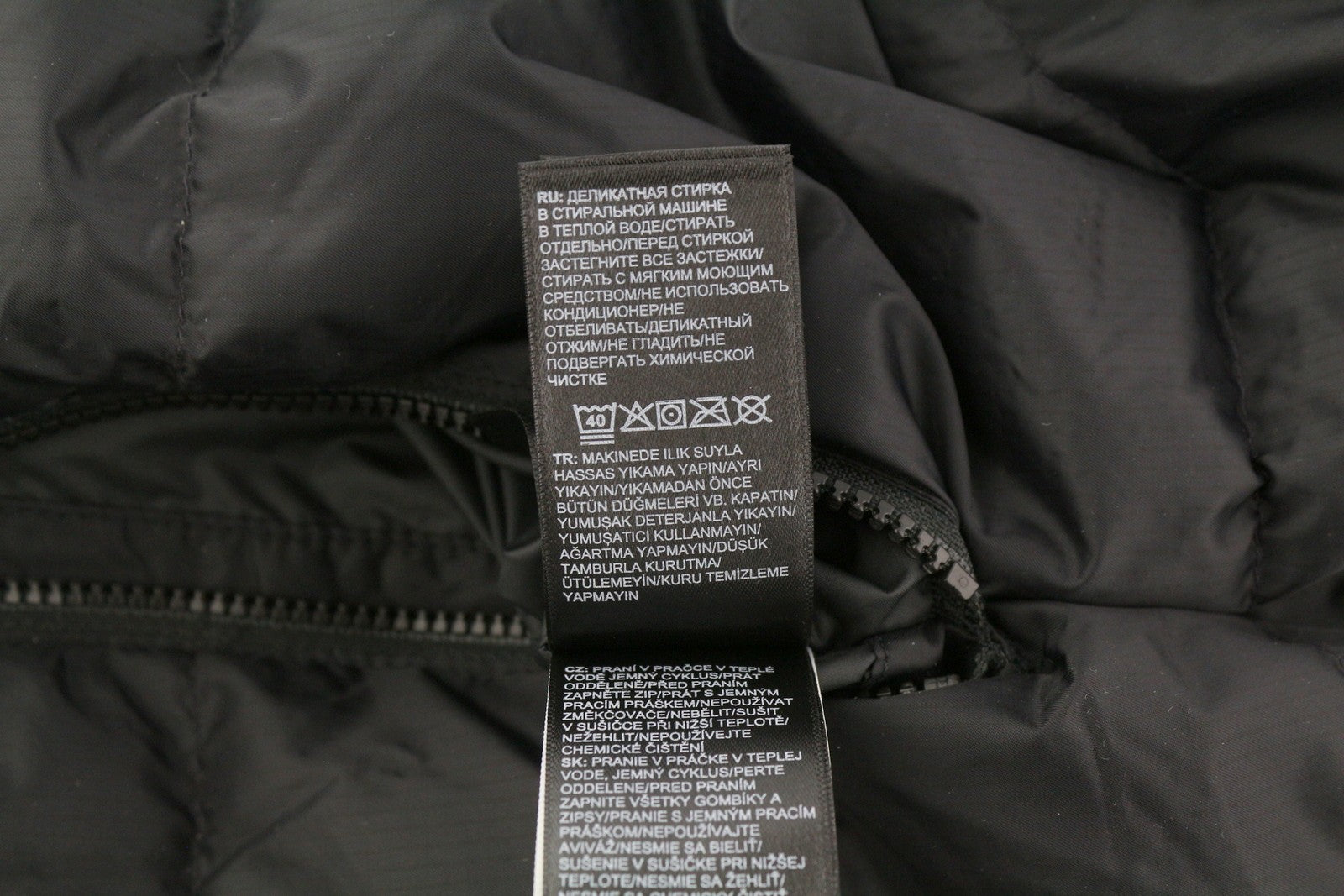 THE NORTH FACE Men Jacket S Black 550 Down Insulated High Neck Full Zip Puffer