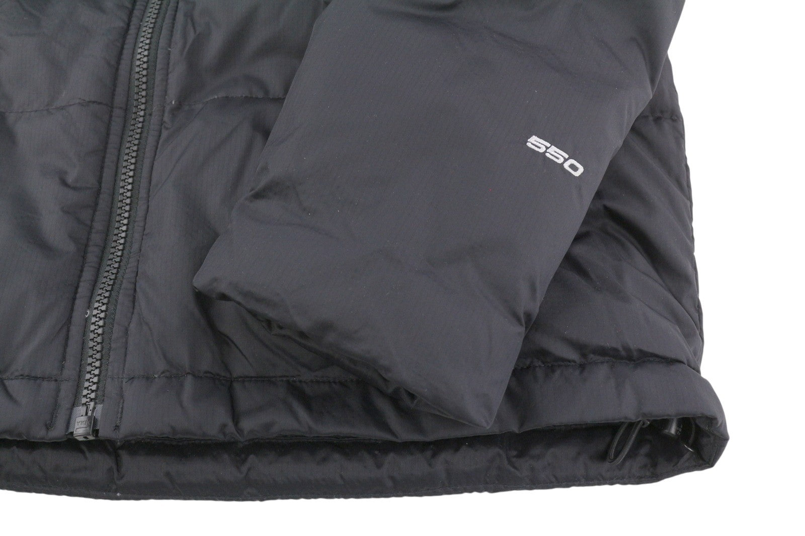 THE NORTH FACE Men Jacket S Black 550 Down Insulated High Neck Full Zip Puffer