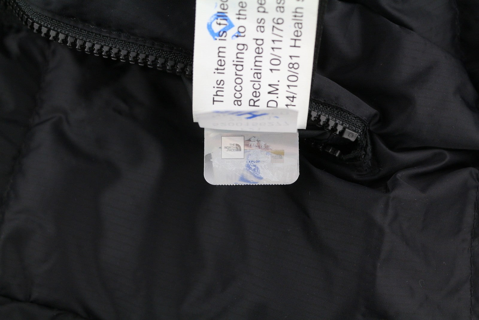 THE NORTH FACE Men Jacket S Black 550 Down Insulated High Neck Full Zip Puffer