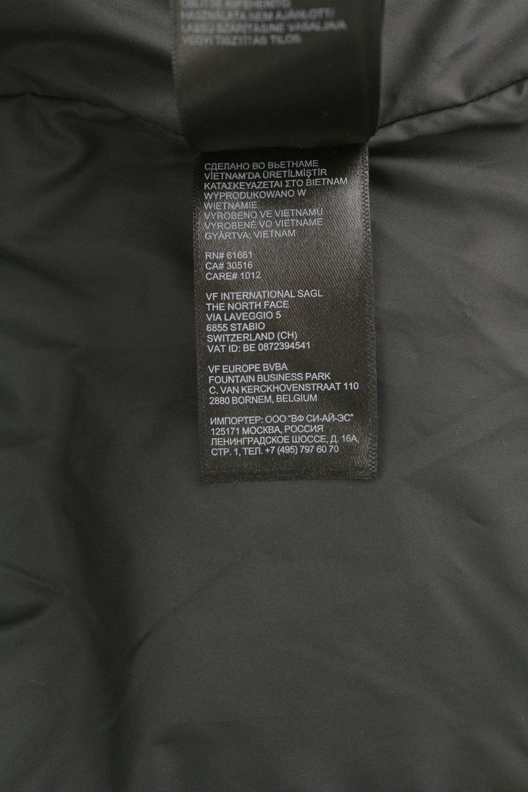 THE NORTH FACE Men Jacket XS Black Full Zip High Neck Insulated Logo Puffer