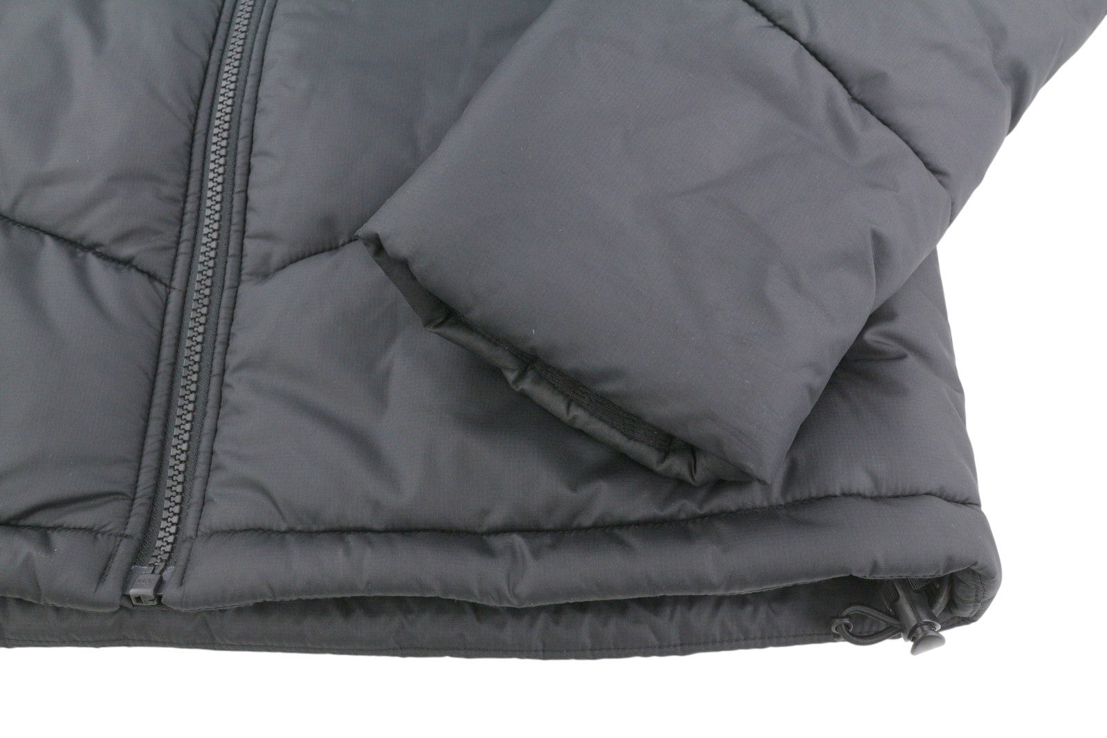 THE NORTH FACE Men Jacket XS Black Full Zip High Neck Insulated Logo Puffer