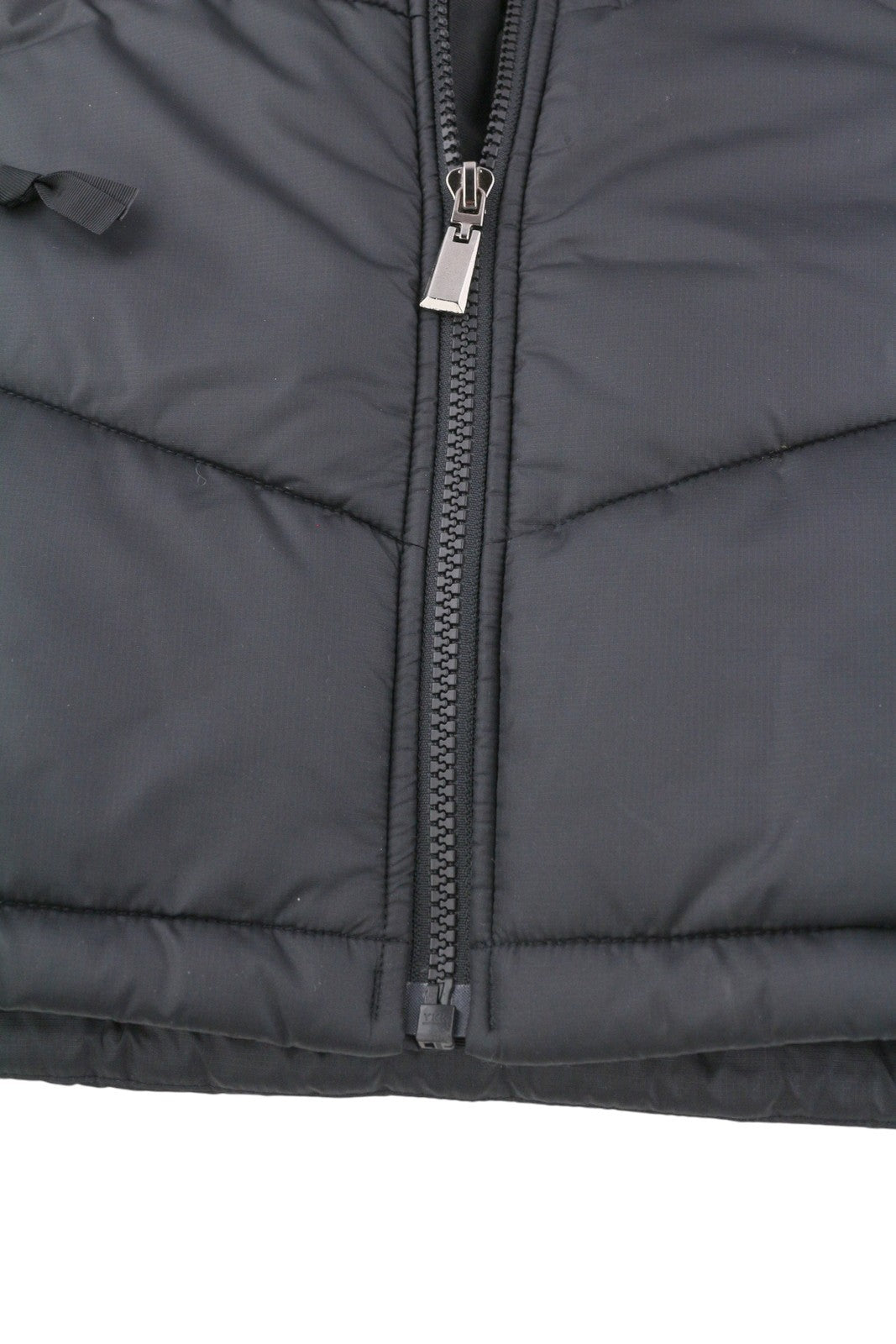 THE NORTH FACE Men Jacket XS Black Full Zip High Neck Insulated Logo Puffer