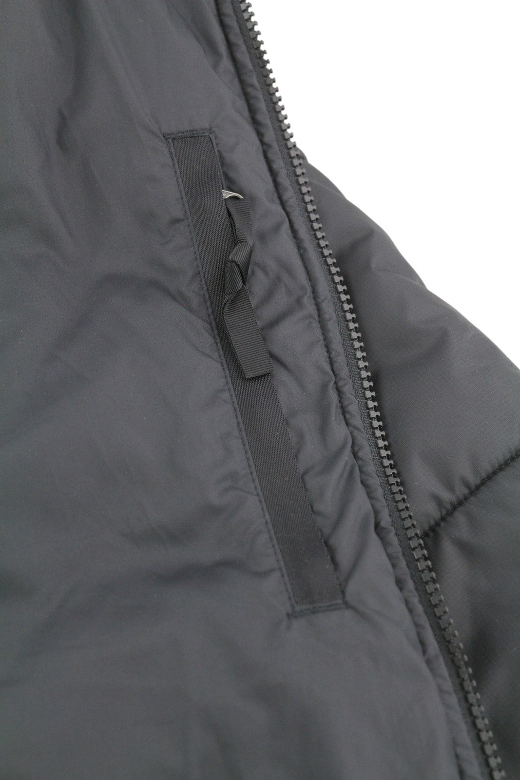 THE NORTH FACE Men Jacket XS Black Full Zip High Neck Insulated Logo Puffer