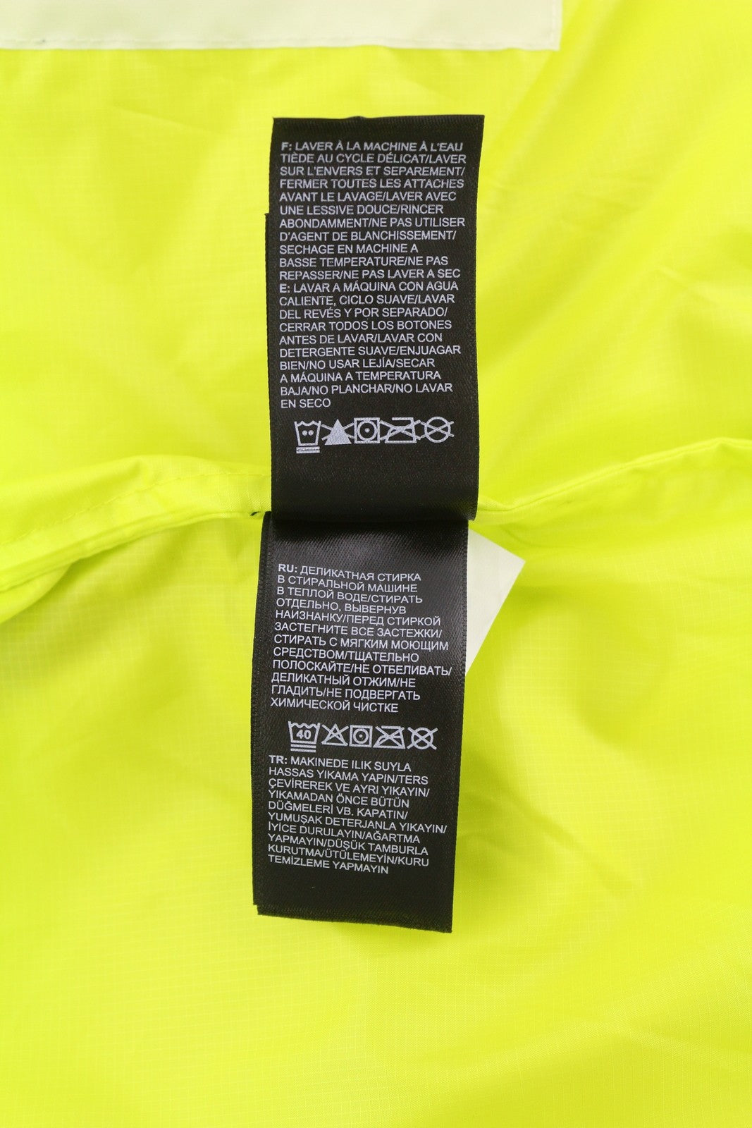 THE NORTH FACE Mountain Men Jacket S Yellow Full Zip Hooded Logo Lightweight