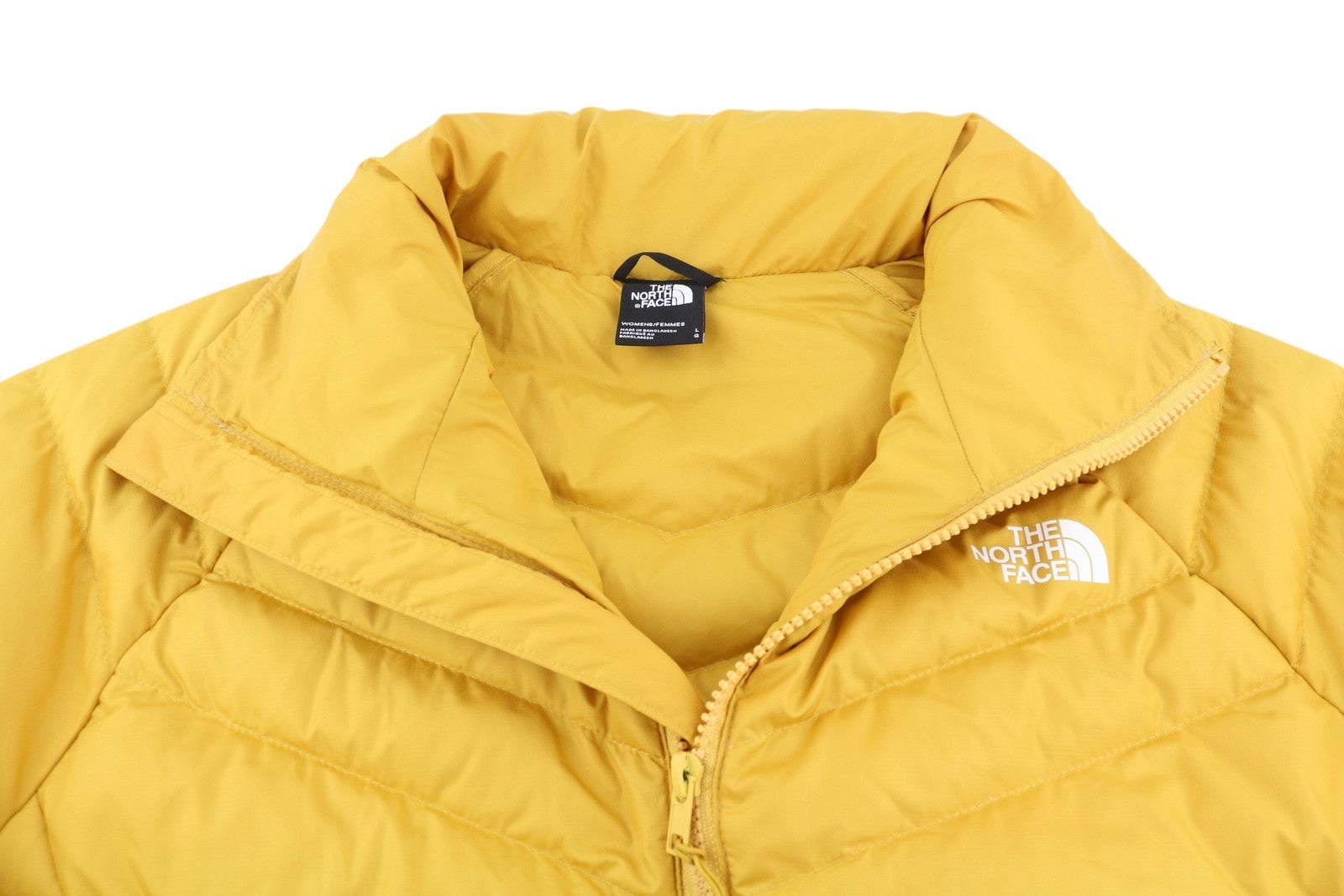 THE NORTH FACE New Ashton Parka Women Jacket L Yellow 550 Down Insulated Quilted