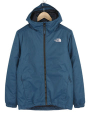 THE NORTH FACE Quest Insulated Men Jacket S Blue Full Zip Hooded Lined DryVent