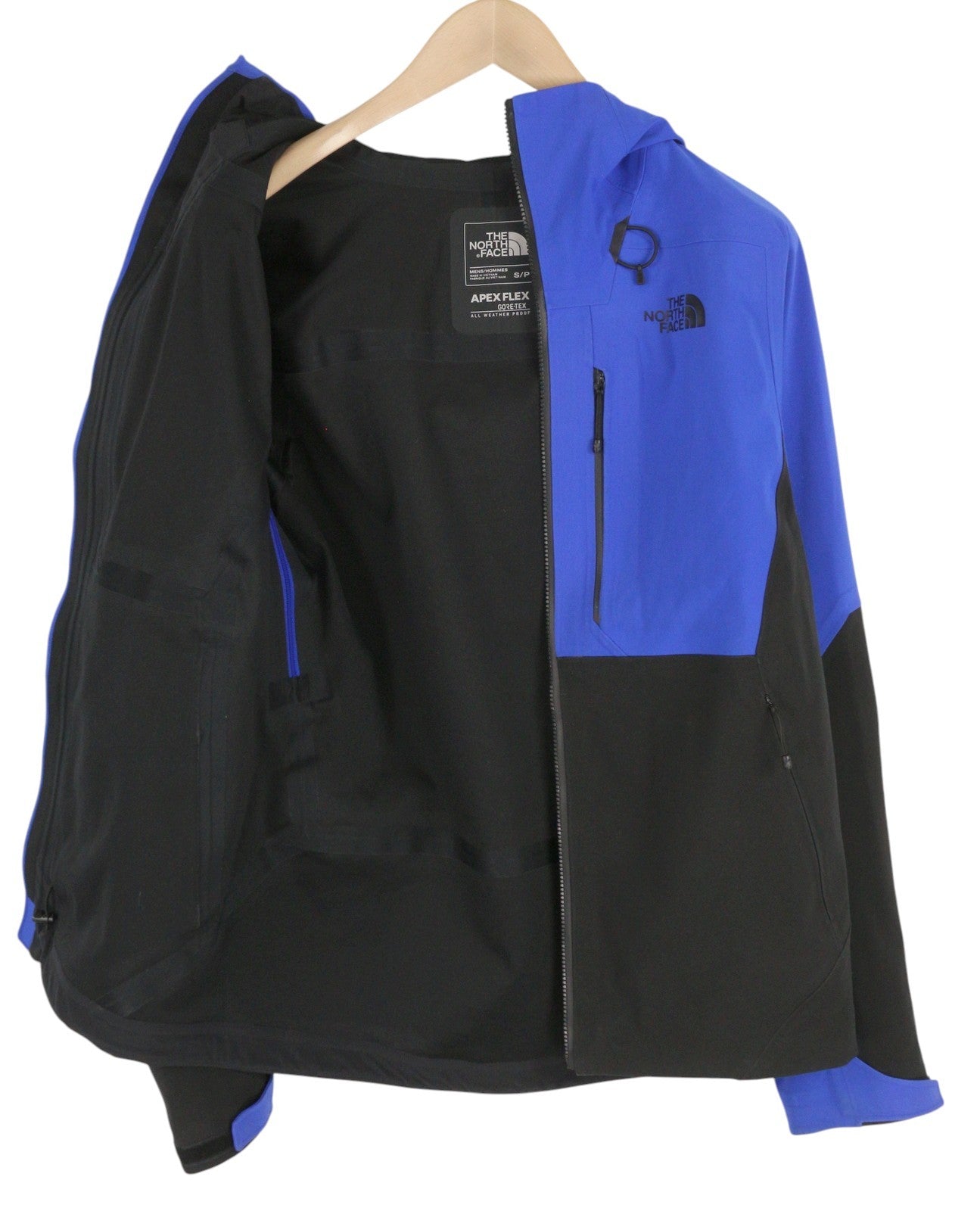THE NORTH FACE Men Jacket S Black Zip Air-Vents Gore-Tex apex Flex Waterproof