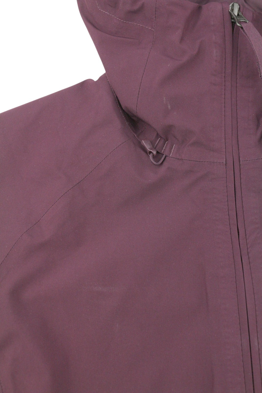 THE NORTH FACE Women Jacket S Burgundy Hooded Drawstring Waist Thin FutureLight