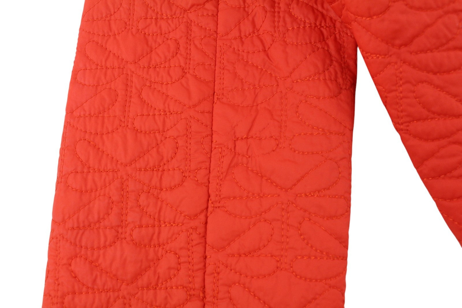 ARMANI JEANS Women Jacket EU42 Orange Double Breasted Insulated Quilted Thin